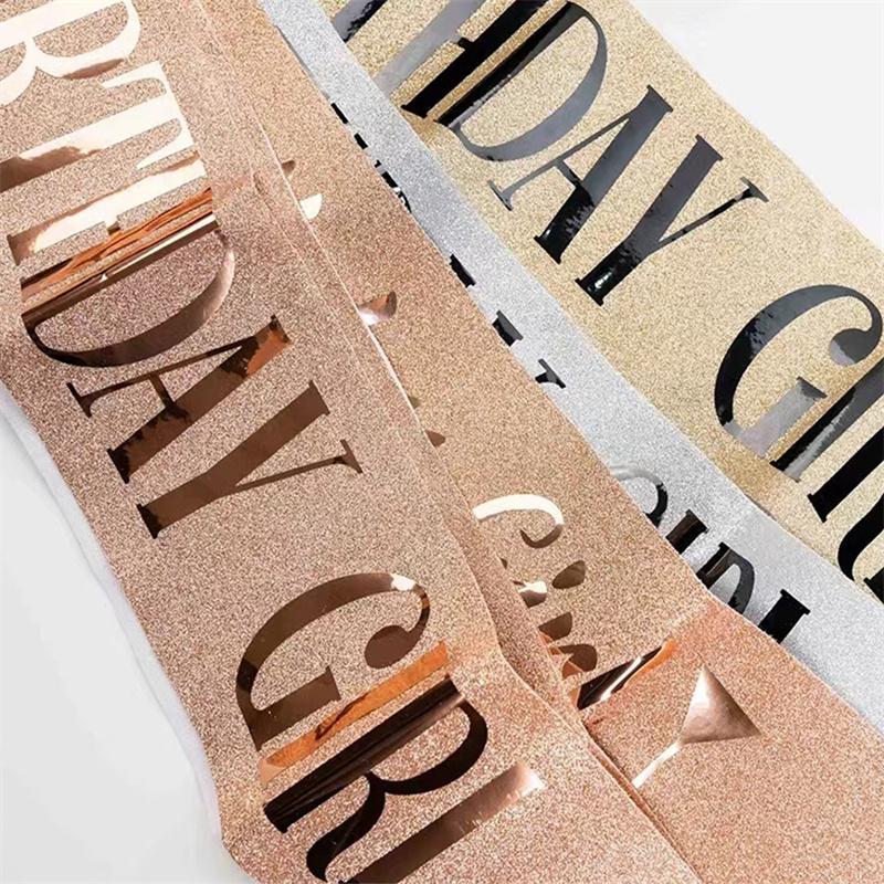 Birthday Queen Sash & Rhinestone Tiara Set for Women Rhinestone Queen Tiara for Girl Glitter Crystal Hair Accessories