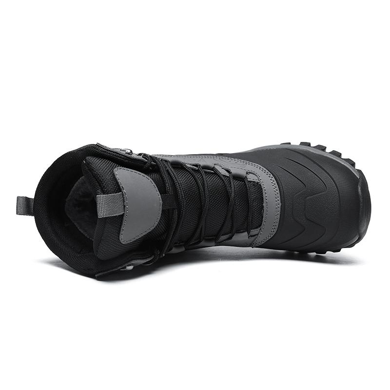 Winter Men's Snow Boots Mid-cut Thick Sole Plush Non-slip  Wear-resistant Large Size Snow Boots for Winter Mens Winter Boots