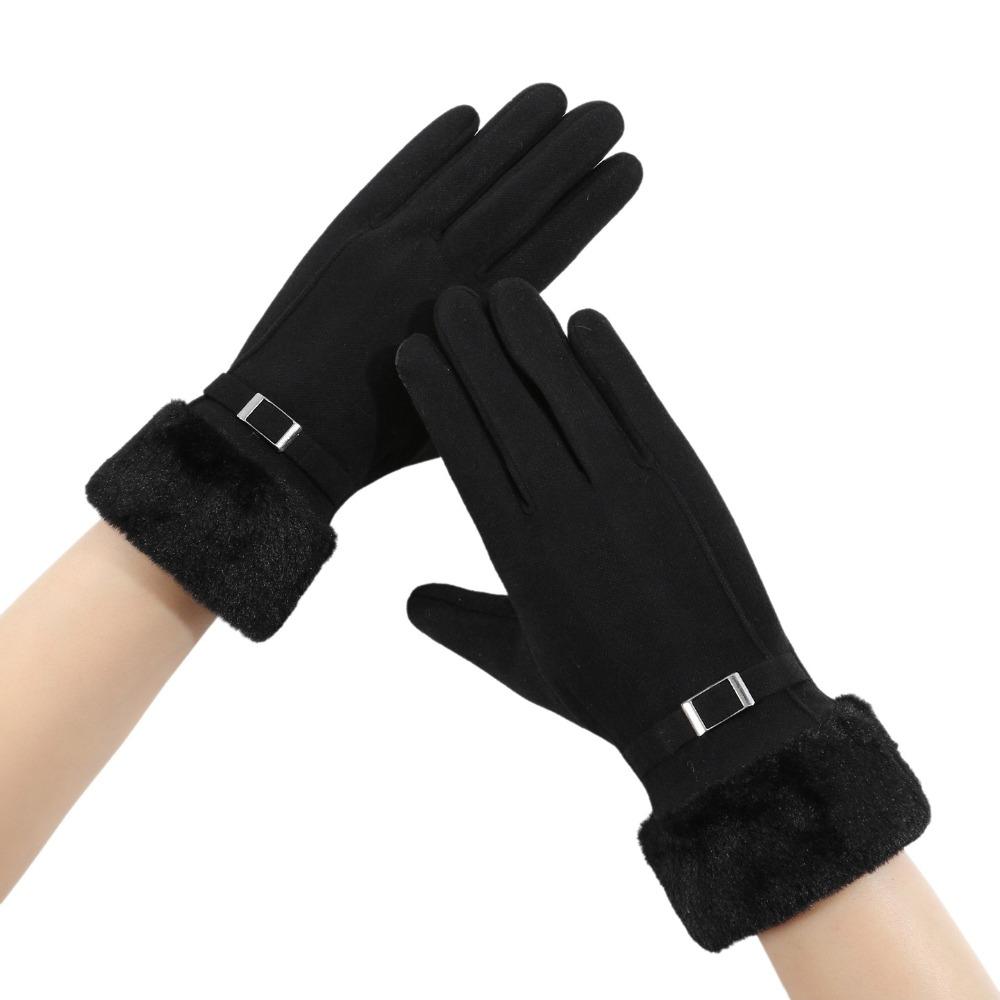 Cold-proof Winter Women Gloves Touch-screen Riding Protective Mittens Daily Use