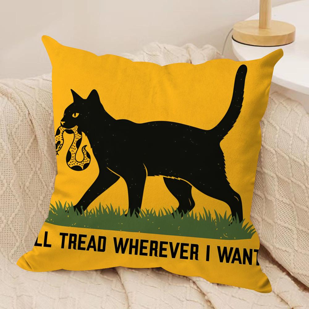 ill tread wherever Cushion Cover Soft Plush Fabric DoubleSided Printed Cushion Covers for All Seasons Modern HomeDecor Gift