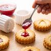 Plastic Mooncake Mold Double-Sided Press Mold, 2-in-1 Pastry Stamp, Christmas Kitchen Decorator Tree Design Decorative Baking Tool for Homemade