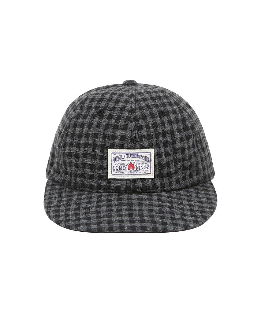 COMONINOZ [Cn]Check Tumble Label Ballcap [2 Color]