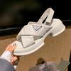 New Cross-strap Women's Shoes Muffin Platform Sandals Women's Versatile Leather Open-toed Beach Shoes