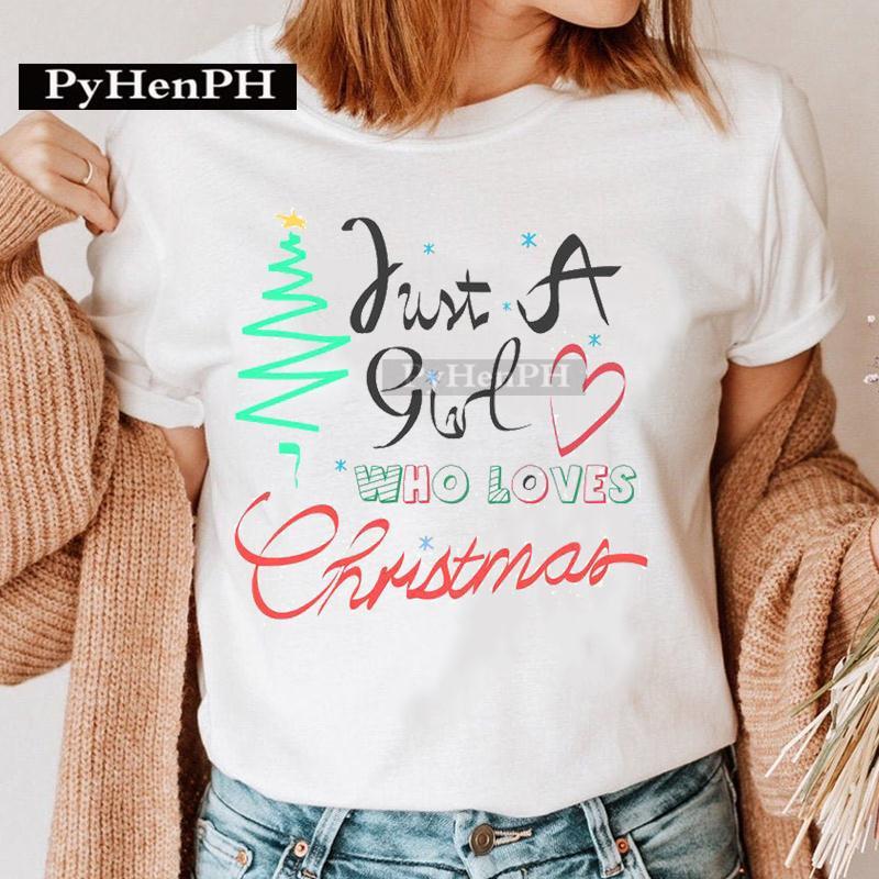 Summer Christmas Elk Printed T-shirt for Men Women Cotton Loose Round Neck Short Sleeve T-Shirts Unisex