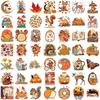 50PCS Fall Autumn Forest Sticker For Desk Refrigerator Computer Skateboard Waterproof Personality Creative Sticker
