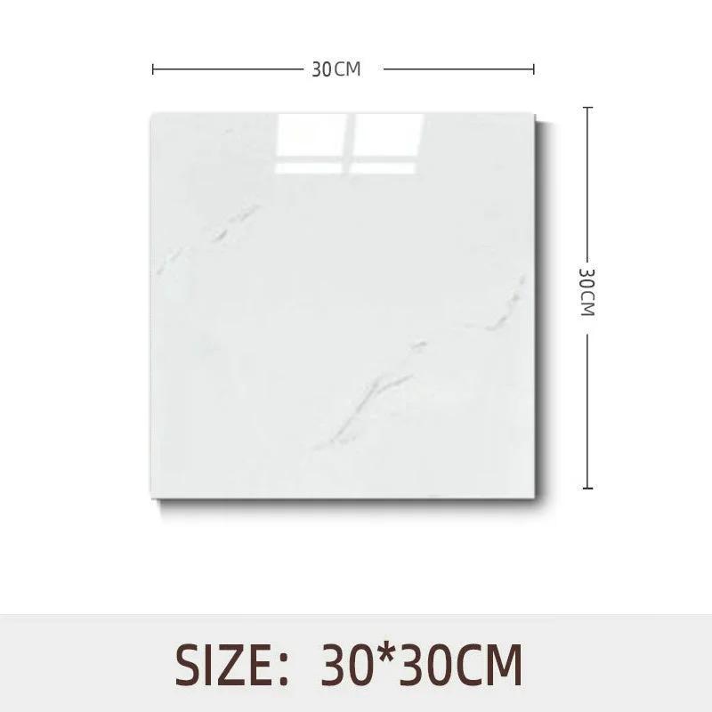 10pcs Waterproof Imitation Marble Wood Tile Floor Stickers 30*30cm Bathroom Home Decoration DIY Self-adhesive Wall Stickers