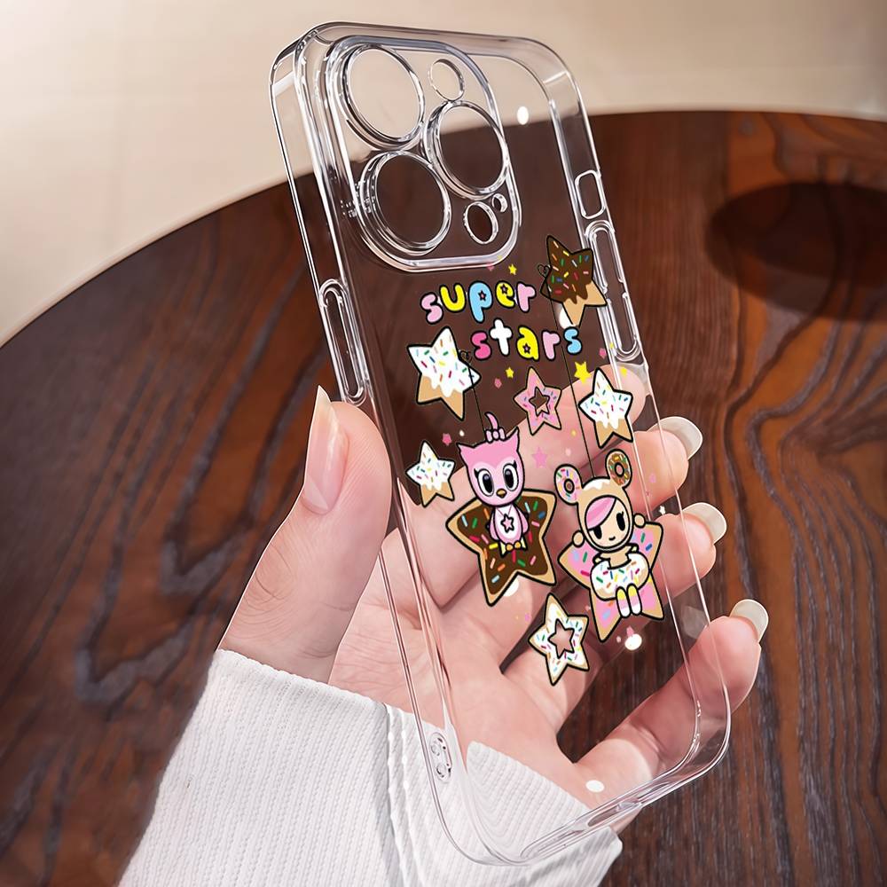 

Japan Tokidoki Transparent Phone Case For IPhone 17 16 15 14 13 12 11 Pro Max Plus Case Soft Cover iPhone 14 plus