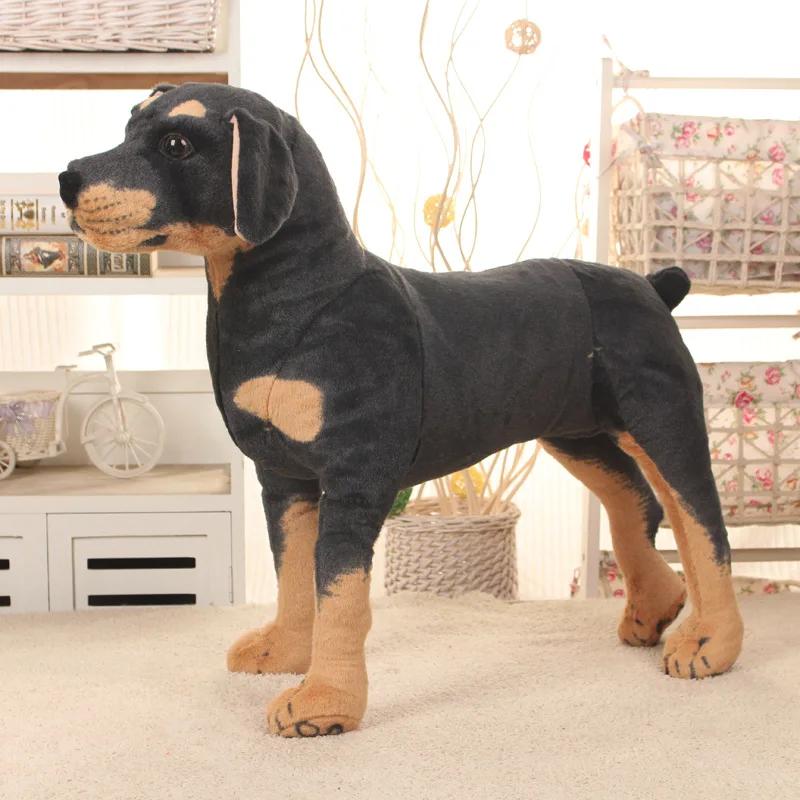 

Simulation Standing Black Dog Plush Toy Stuffed Animal Toy Pet Dog Toys Super Realistic Dog Toy Studio Photography Props 35cm чёрный
