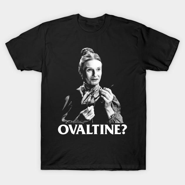 Men Black Print T-shirt Frau Blucher - Ovaltine? No-Cut Transfer Paper Print Cotton Tshirt 2XL чёрный