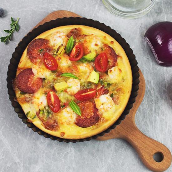 9-Zoll-Antihaft-Teller-Tablett-Kuchen-Pizza-Pfanne-Form mit abnehmbarem Boden