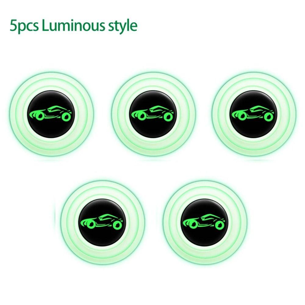 

5 шт./компл. Защитная накладка на дверь автомобиля, светящаяся силиконовая противоударная накладка на дверь автомобиля style 4