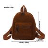Soft Plush Backpack for Women New Mini Student Backpack Cute Winter Schoolbag Trendy Shoulder Bag for Girls Shopping Day