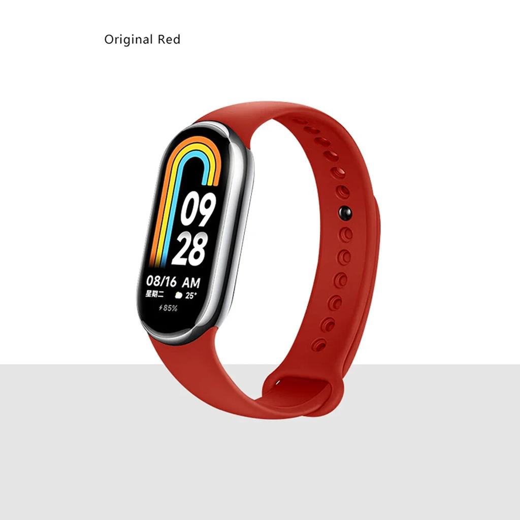Silikonrem för Xiaomi Mi band 8-8 NFC Sportbälte utbyte miband8 Armband vattentätt smart band 8 klockband Tillbehör