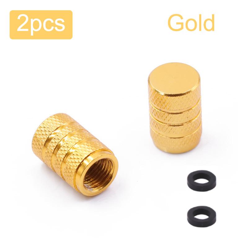 Aluminum Alloy Automobile Tire Valve Cap Three-Slot Circular Universal Valve Core Vacuum Tire Tire Pressure Monitoring Valve Cap Valve Stems 1