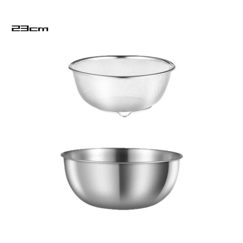 Abdo 2-Piece Stainless Steel Kitchen Bowl Set