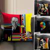 Abstract Painting P-Piet Mondrian Art Pillow Case Pattern Printed Pillowcase For Living Room Sofa Cushion Cover & Bedroom Decor