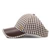 Spring Summer Houndstooth Baseball Cap Women Ponytail Cap Empty Top Hat
