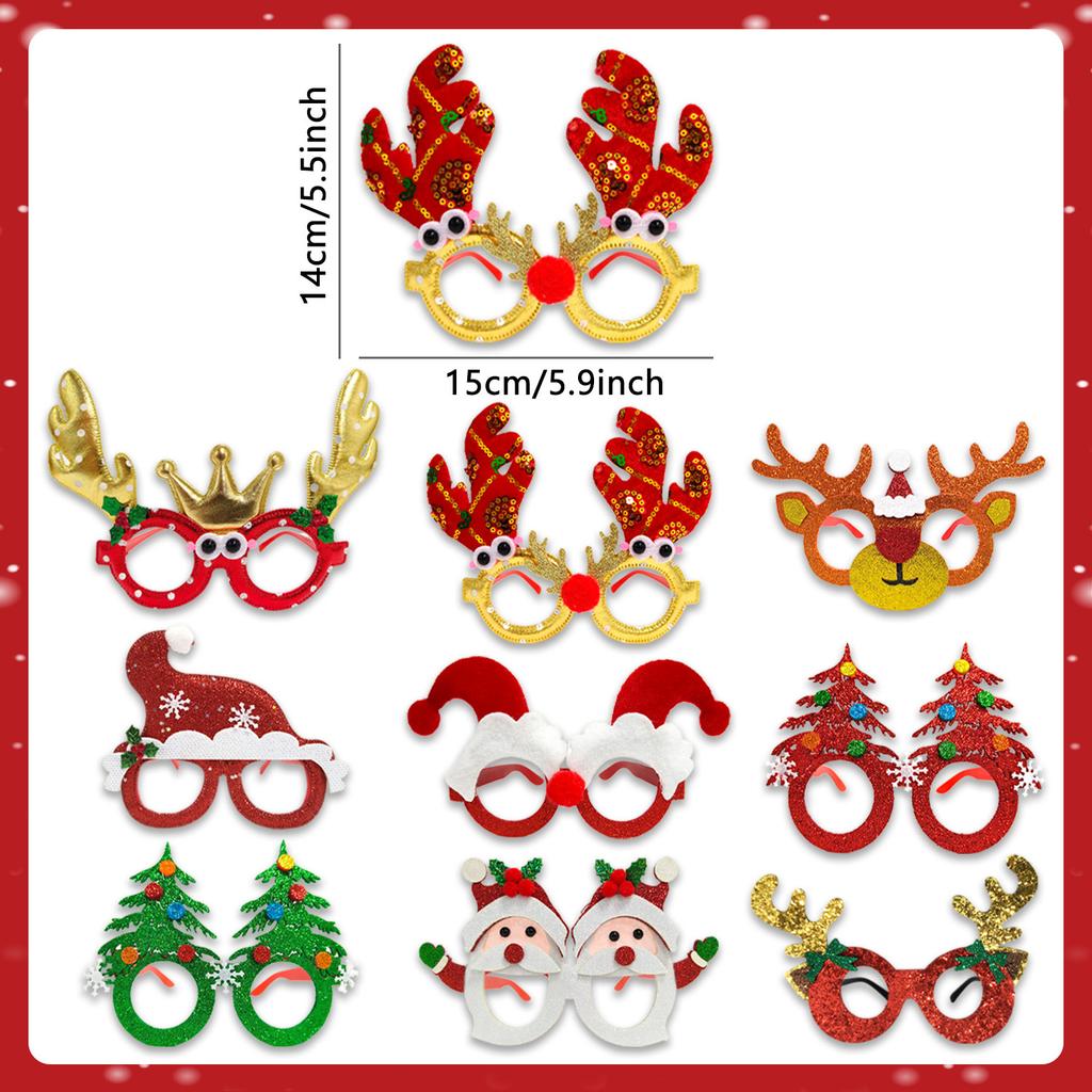 Christmas Decorative Glasses Halloween Adult Children Christmas Gifts Holiday Supplies Holiday Party Glasses Frames