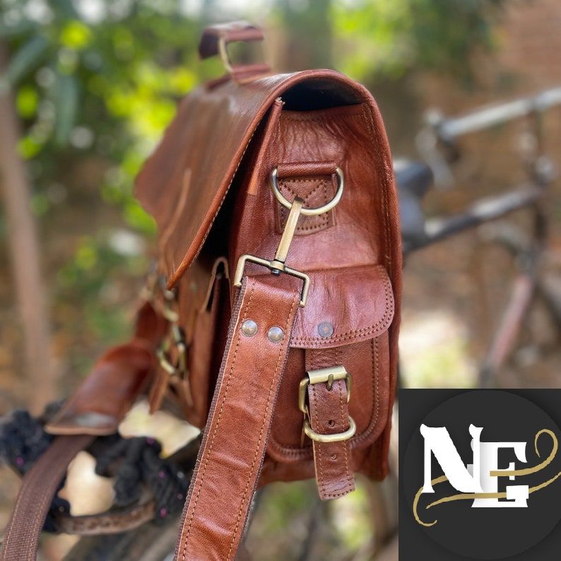 Leather Messenger Bag for Laptop Briefcase Best Computer Satchel Distressed Bag, Handmade Computer Bag, Leather School Bags