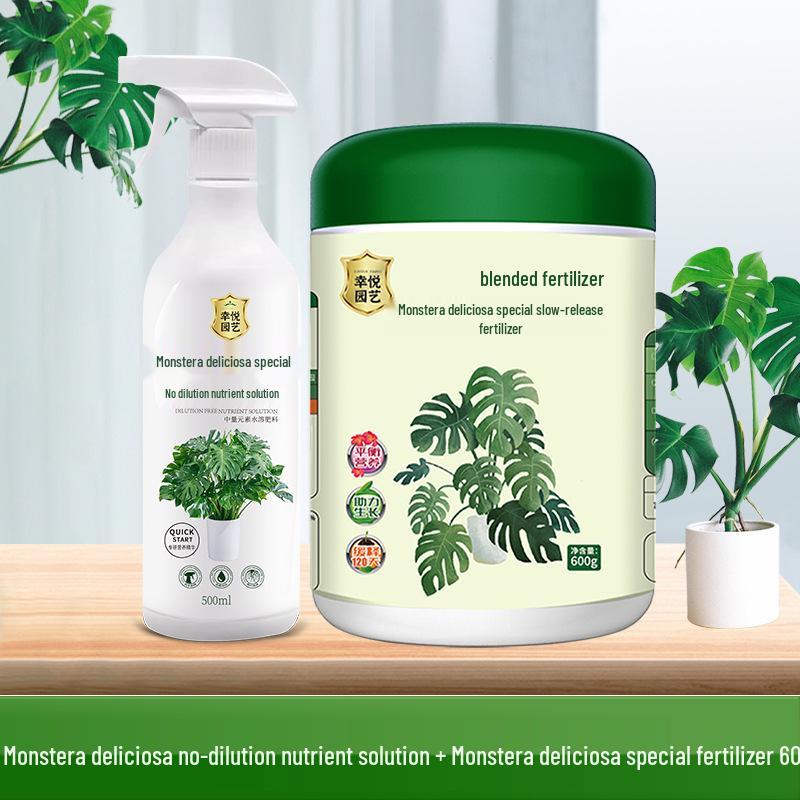 Monstera Foliar Spray: No-Dilution Nutrient Solution for Hydroponics, Rust Spots & Yellow Leaves Treatment