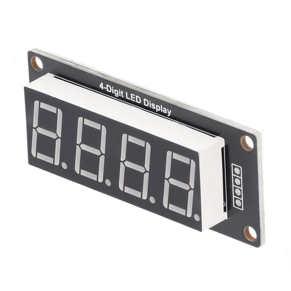 4Pcs 0.56 Inch Digital Tube LED Display 4 Bits 7 Segments PCB Clock Module Time Indicator