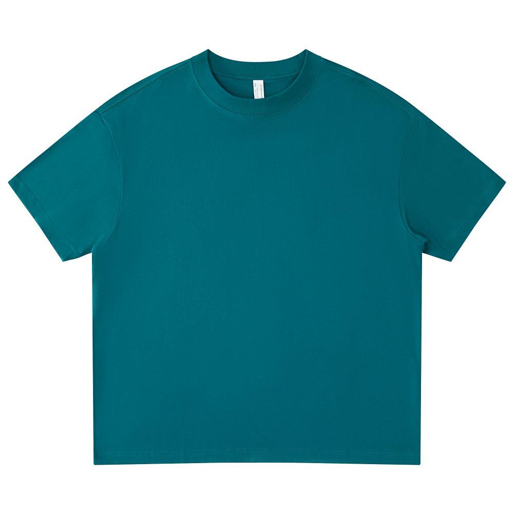 LVLV American Brand Trendy 275g Pure Cotton Loose T-shirt and Sports Shorts Set for Men, Women, and Kids.
