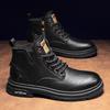 Fleece Warm Thickened Martin Boots Men's High-top Classic Shoes Fashionable and Comfortable Winter High-quality British Style Platform Boots
