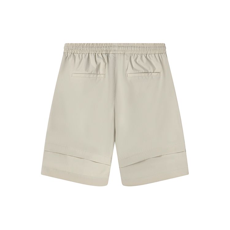 Fila X Pepe Shimada Kollaboration Lässige Atmungsaktive Sport Gewebte Shorts Herrenshorts Hell-Khaki F11M133898F-LK