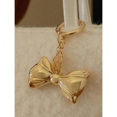 ANEDIT T Ribbon Logo Key Ring_Gold