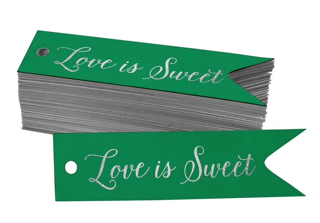 Inkdotpot Gold Foil Paper Hang Tags Love Is Sweet Wedding Favor Tags 100