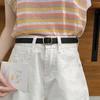 Unique Womens Pu Belt With No Hole Design And Striking Buckle Styles Perfect For Fashion Modern