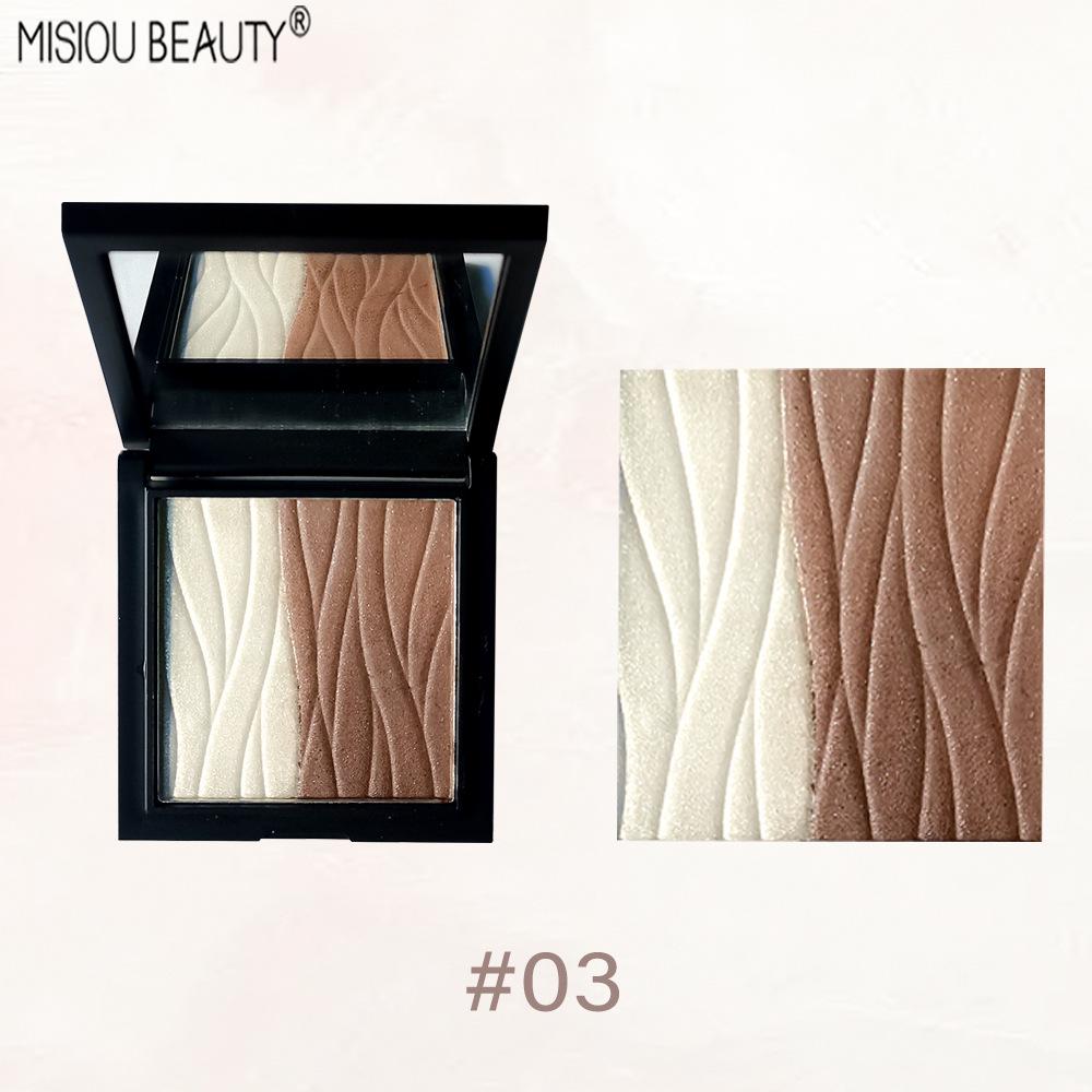 MISIOU BEAUTY Палетка теней для век и контуринга двойного цвета: Стойкая, не осыпается, для четких, выразительных образов.