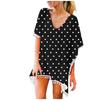 Women's Trim Kaftan Chiffon Tassels Swimwear Beach Loose Bikini Cover Up Tops