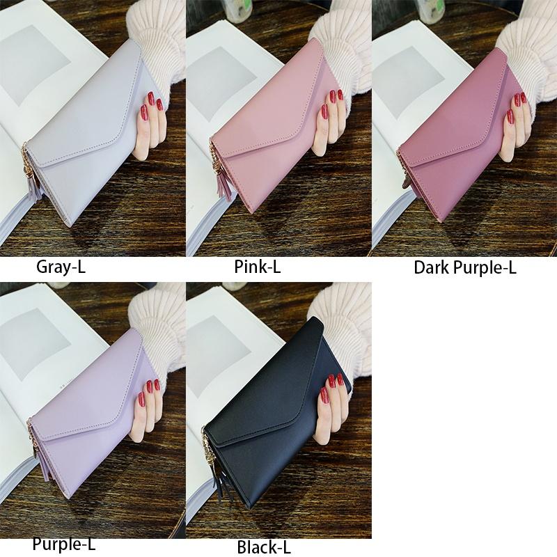 Elegant Fashion Lady Pu Leather Clutch Wallet With Multiple Interior Compartments