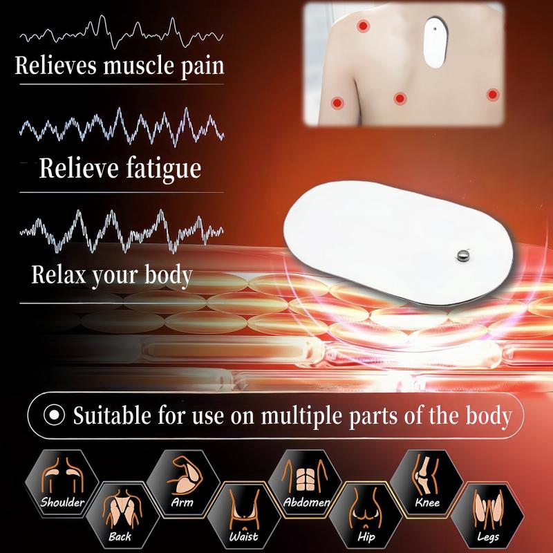 Electrode Pads for Tens EMS Muscle Stimulator Patch Massage Patches Reusable Replaceable Physiotherapy Self-adhesive Gel Patches