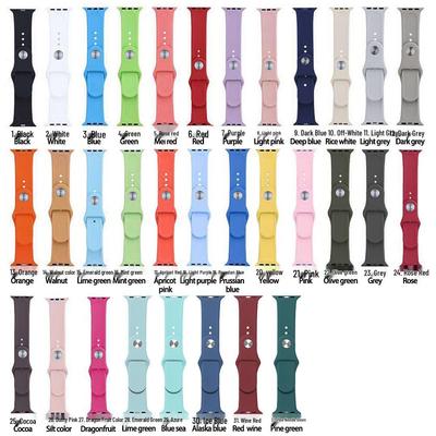 Cinturino in Silicone Apple per Apple Watch Serie 1-9/SE, Cinturino Sportivo Classico