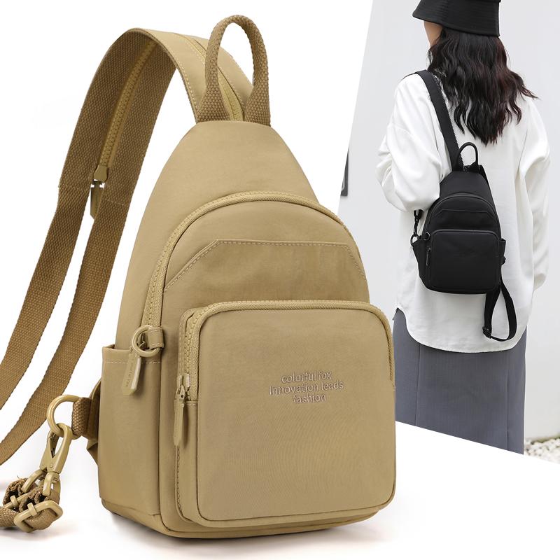 High Quality Fabric Female Small Backpack Fashion Casual Women bag multi-pocket Pretty Style Girls Shopping Crossbody Bag