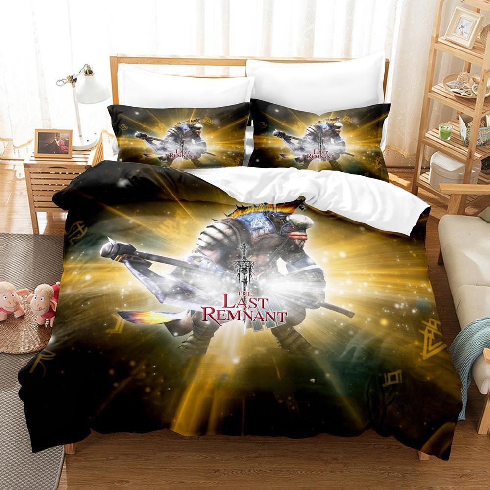 Fashion 3d Print Game The Last Remnant Bedding Set Cartoon  Three-piece Set Adult Kid Bedroom Duvet Cover Sets Home Textile