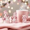 Wooden Snowman Ornaments 3PCS Christmas Ornaments, Decorative Cute Festive Figures, Indoor Winter Decorations High-definition Printing Crafts