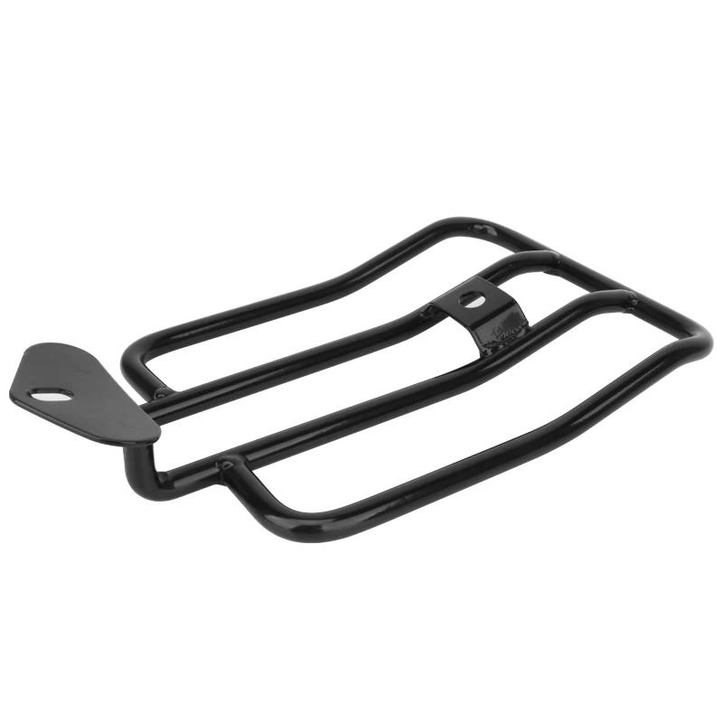 

Мотоцикл Черный Хром Сталь Заднее Крыло Одиночное Сиденье Багажник Опорная Полка Для Harley XL Sportsters 2004-2021 XL1200 883 чёрный