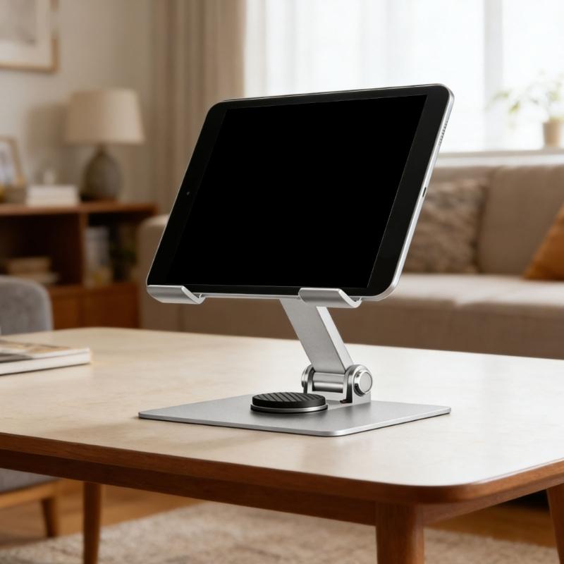 Tablet Holder Stand 360 Degree Rotatable Portable Foldable Desktop Bracket Support For Tablet Laptop Desktop Holder