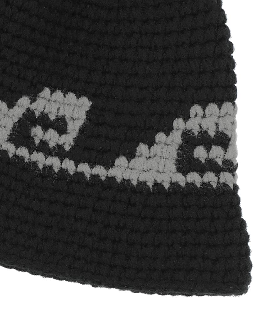 MAHAGRID Swell Handmade Knit Bucket Hat Black(Mg2Efmab35A)