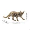 Kung Fu Tea Pet Cat Statue Desktop Decorations Antique Sculpture Brass Accessories Ceremony