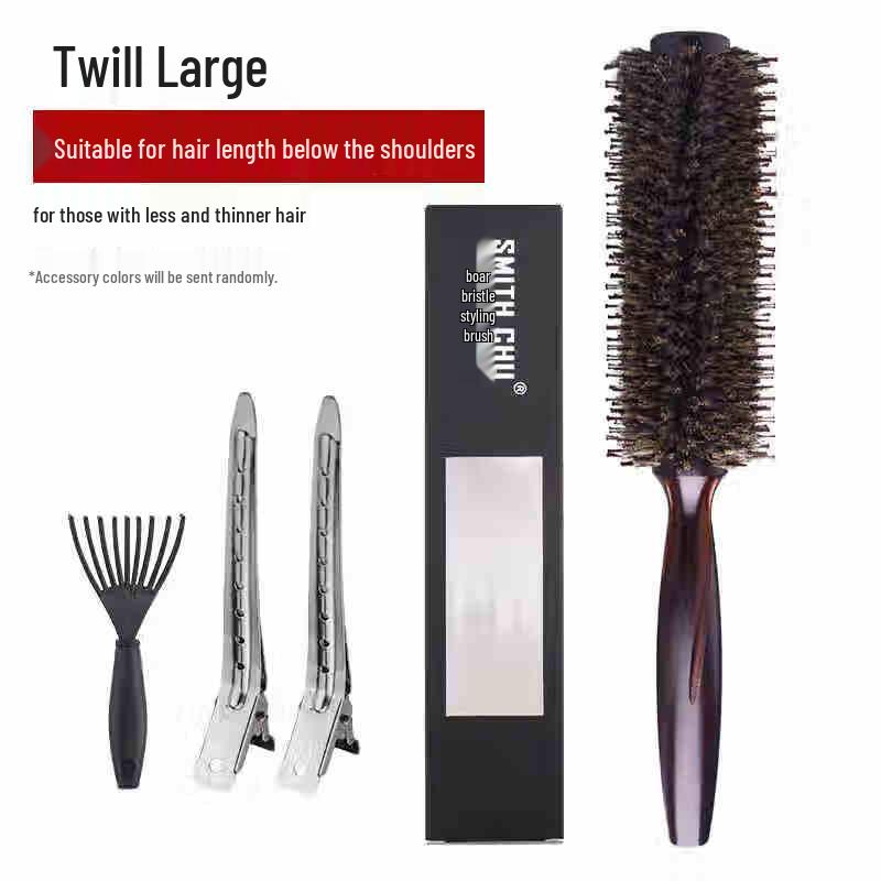 Professional Boar Bristle Round Curling Comb