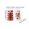 2Pcs Nordic Style Santa Claus Christmas Salt and Pepper Shaker Creative Christmas Themed Spices Bottle Embossed Seasoning Bottle