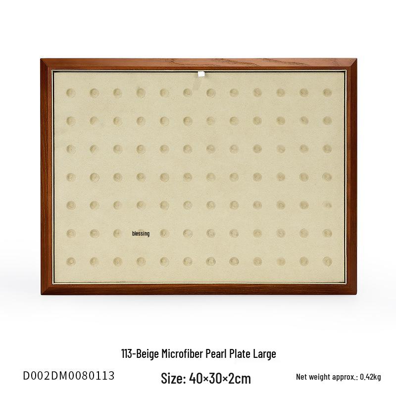 Ya Yu Holz Edelstein Präsentations- und Aufbewahrungstablett für Schmuck und Perlen