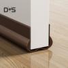 PVC Door Sweep Adhesive Cuttable Under-Door Weather Stripping Exterior Interior Door Seal Noise Dust Stopper Door Bottom Gap Filler Sealing Strip