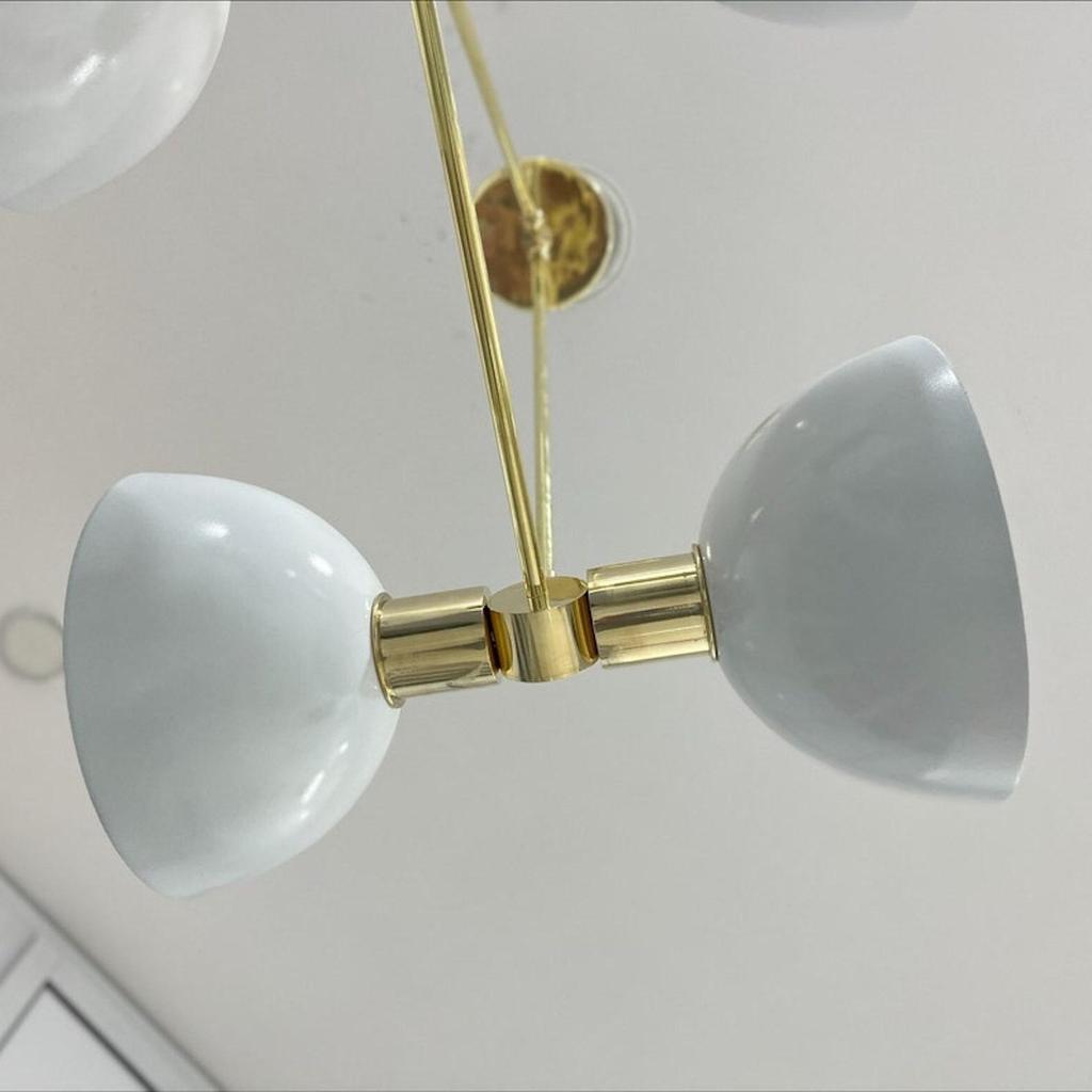 Ceiling Chandelier Modern 4 Lights Mid Century Pendant Fixture Light Chandelier