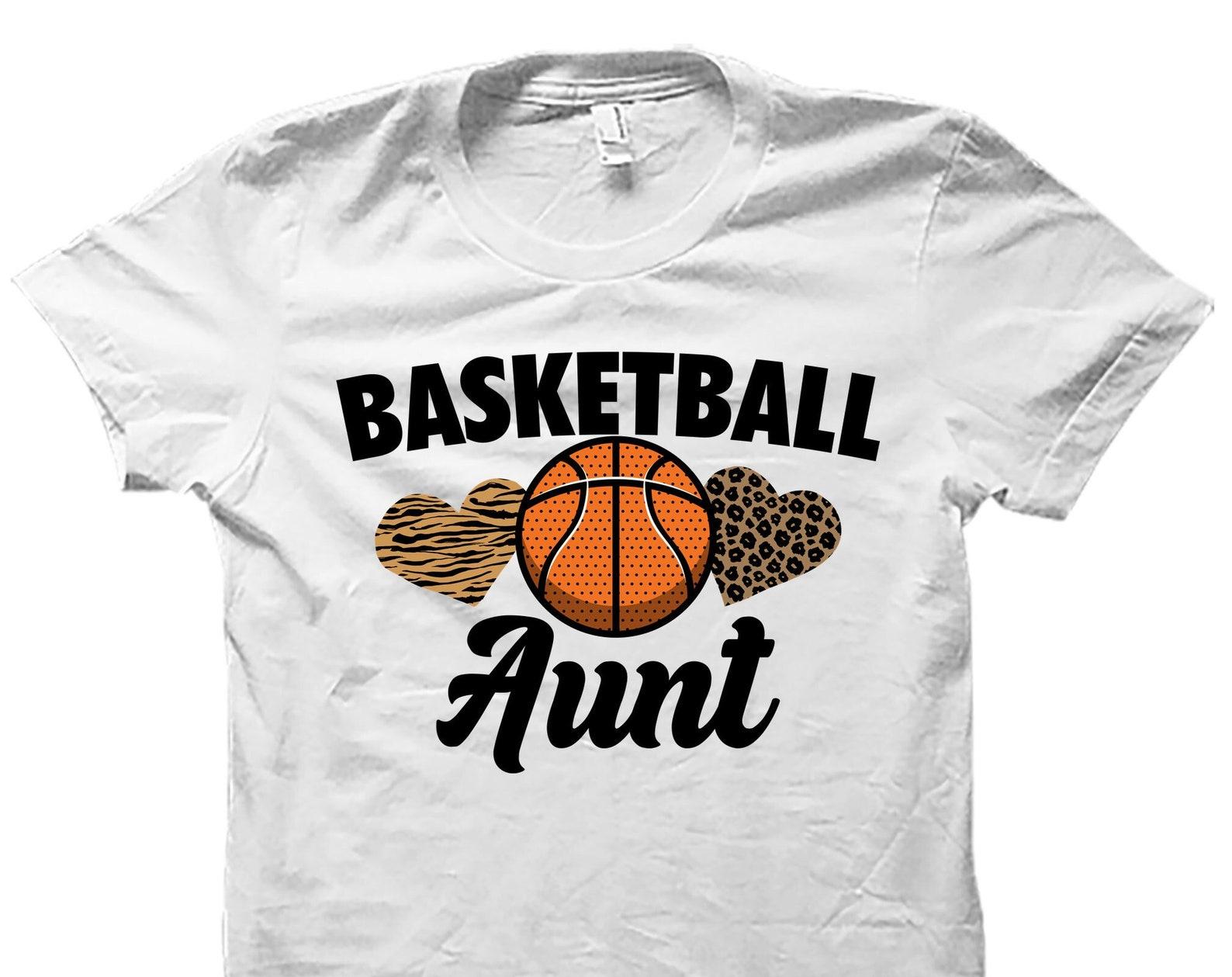 Basketball Aunt Shirt. Basketball Shirt. Basketball Auntie Shirt. Aunt Shirt. Basketball Gift. Game Day Shirt. New Aunt Tee #OS4083 4XL