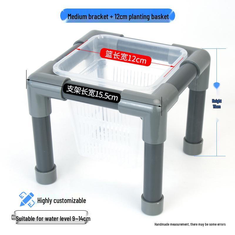 Hydroponic Plant Basket for Aquatic Tanks - Pothos Holder & Landscaping Decor